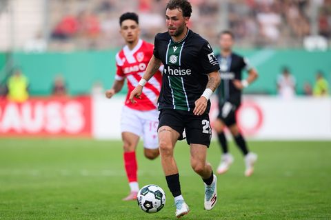Kolja Oudenne traf für Hannover 96 im Test gegen den Hamburger SV. Foto: Robert Michael/dpa