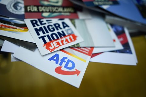 AfD-Werbematerial