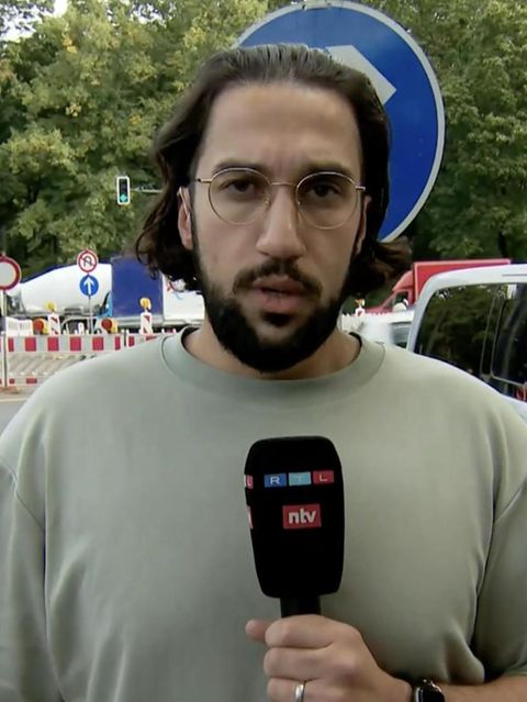 Ibrahim Kayed an der Unfallstelle