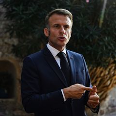 Macron hatte im Juli angekündigt, einen palästinensischen Staat anerkennen zu wollen. (Archivbild) Foto: Philippe Magoni/AP Pool