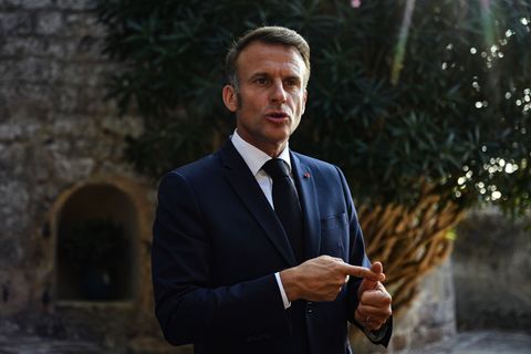 Macron hatte im Juli angekündigt, einen palästinensischen Staat anerkennen zu wollen. (Archivbild) Foto: Philippe Magoni/AP Pool