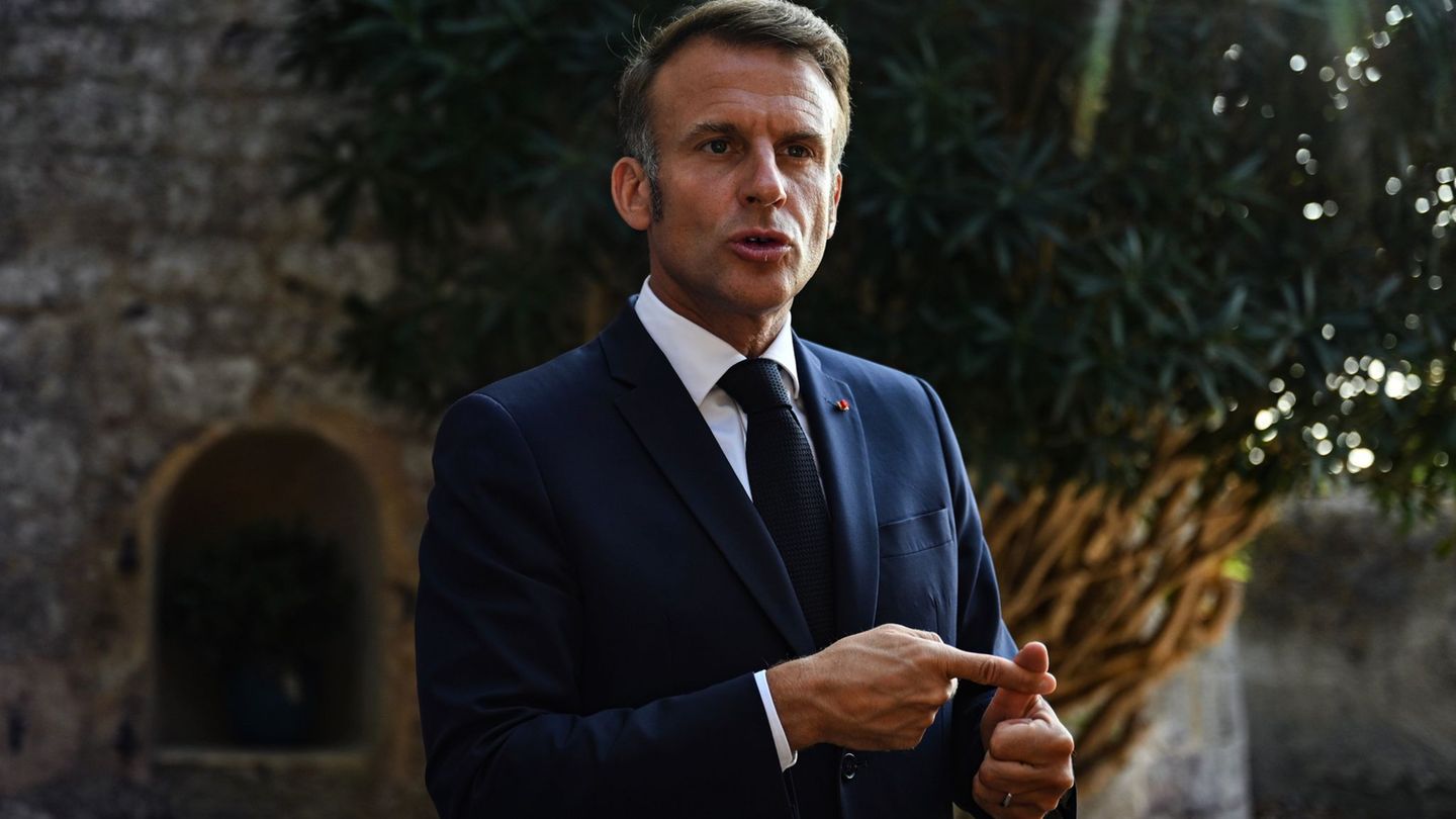 Macron hatte im Juli angekündigt, einen palästinensischen Staat anerkennen zu wollen. (Archivbild) Foto: Philippe Magoni/AP Pool