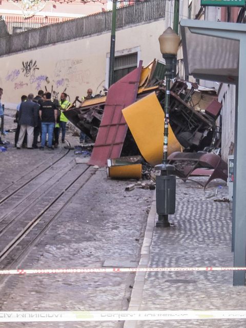 Bei der Entgleisung der historischen "Elevador da Gloria" sind 16 Menschen ums Leben gekommen