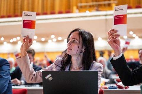 Anke Wirsing vom BSW. Ihre Partei unterstützt den Aufruf des Brandenburger Landesverbandes zum Widerspruch gegen die Weitergabe