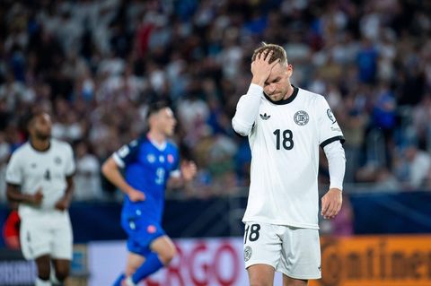 DFB-Nationalspieler Maximilian Mittelstädt nach dem 0:2 gegen die Slowakei