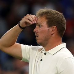Julian Nagelsmann schrieb mit dem 0:2 in der Slowakei ungewollt DFB-Geschichte. Foto: Christian Charisius/dpa