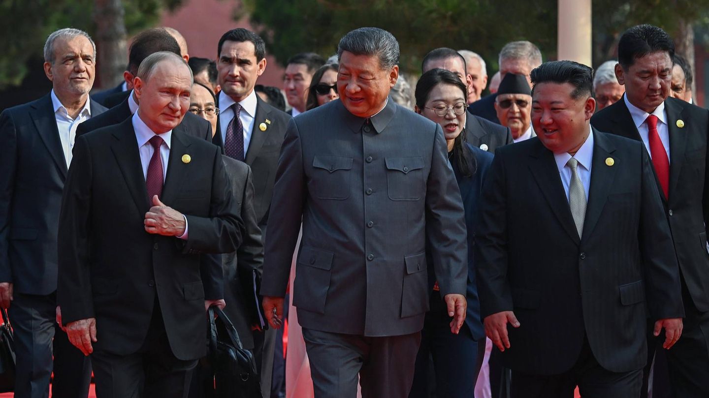 Putin, Xi und Kim Jong-un in Peking