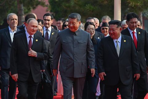 Putin, Xi und Kim Jong-un in Peking