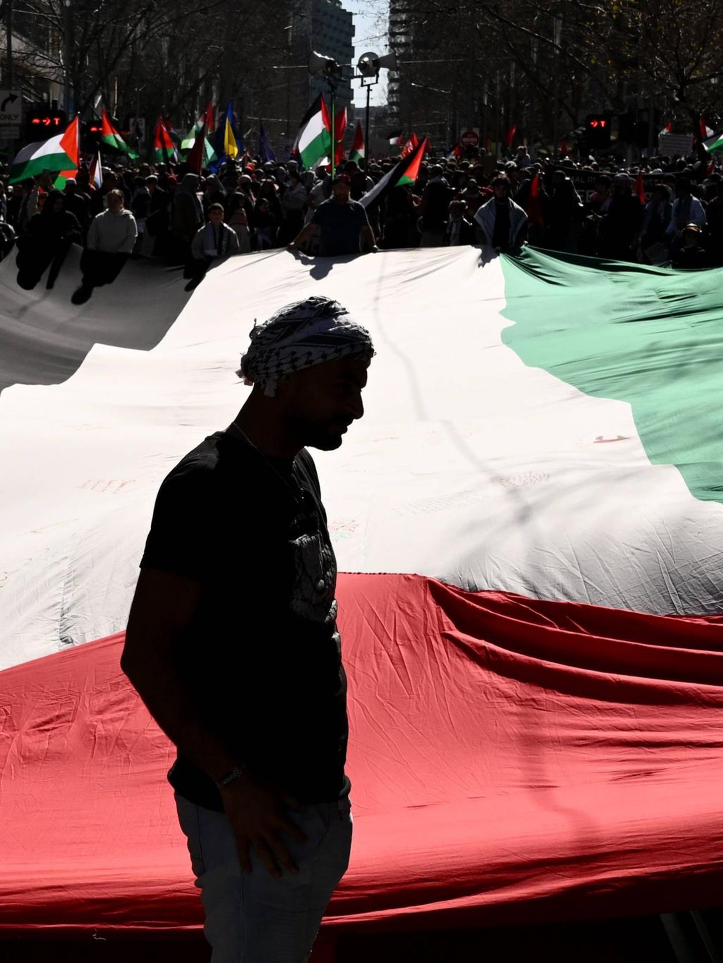Gaza-Demonstration für die staatliche Anerkennung Palästinas im australischen Melbourne