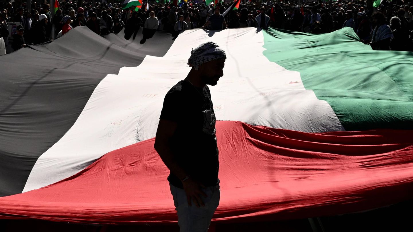 Gaza-Demonstration für die staatliche Anerkennung Palästinas im australischen Melbourne Gaza-Demonstration für die staatliche Anerkennung Palästinas im australischen Melbourne