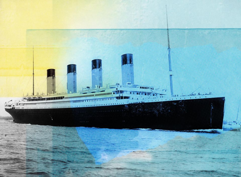 Eine historische Aufnahme der Titanic