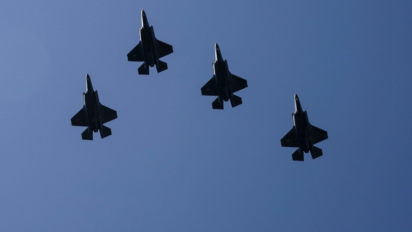 F-35-Kampfjets bei einem Überflug in Washington
