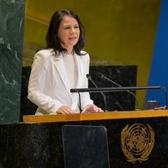 Annalena Baerbock spricht vor der Vollversammlung der Vereinten Nationen