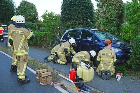 Die Feuerwehr ist in Stuhr, Niedersachsen ist im Einsatz
