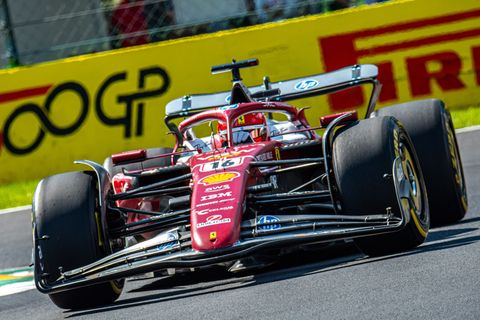 Nur knapp geschlagen Zweiter im Training - was geht bei der Startplatzjagd für Leclerc? Foto: Federico Manoni/ZUMA Press Wire/dp