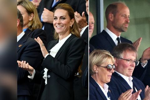 Kate und William bei den beiden Rugby-Spielen.