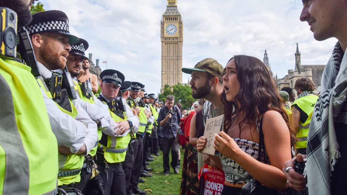 Gaza War: London: Tumult and arrest in propalestinian demo