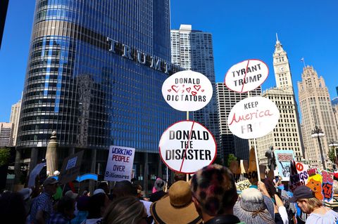 In Chicago kocht die Stimmung hoch. (Archivbild) Foto: Anthony Vazquez/Chicago Sun-Times/AP/dpa