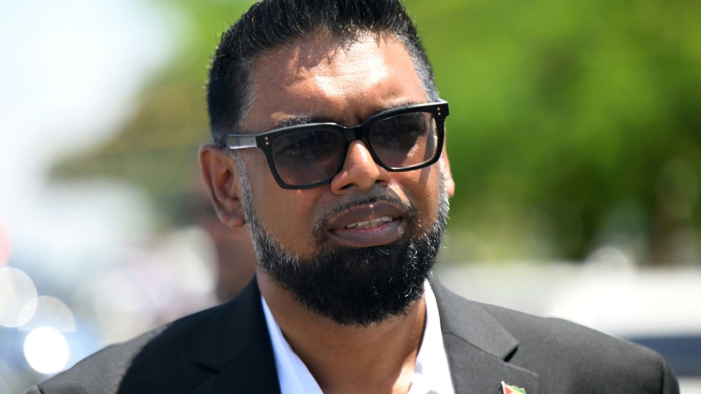 Guyanas Präsident Irfaan Ali am Tag der Wahl