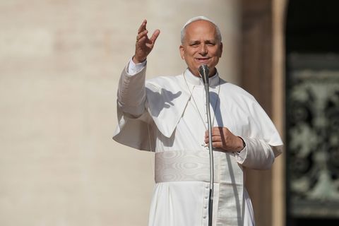 Papst Leo XIV. spricht erstmals jemanden heilig. Foto: Andrew Medichini/AP/dpa