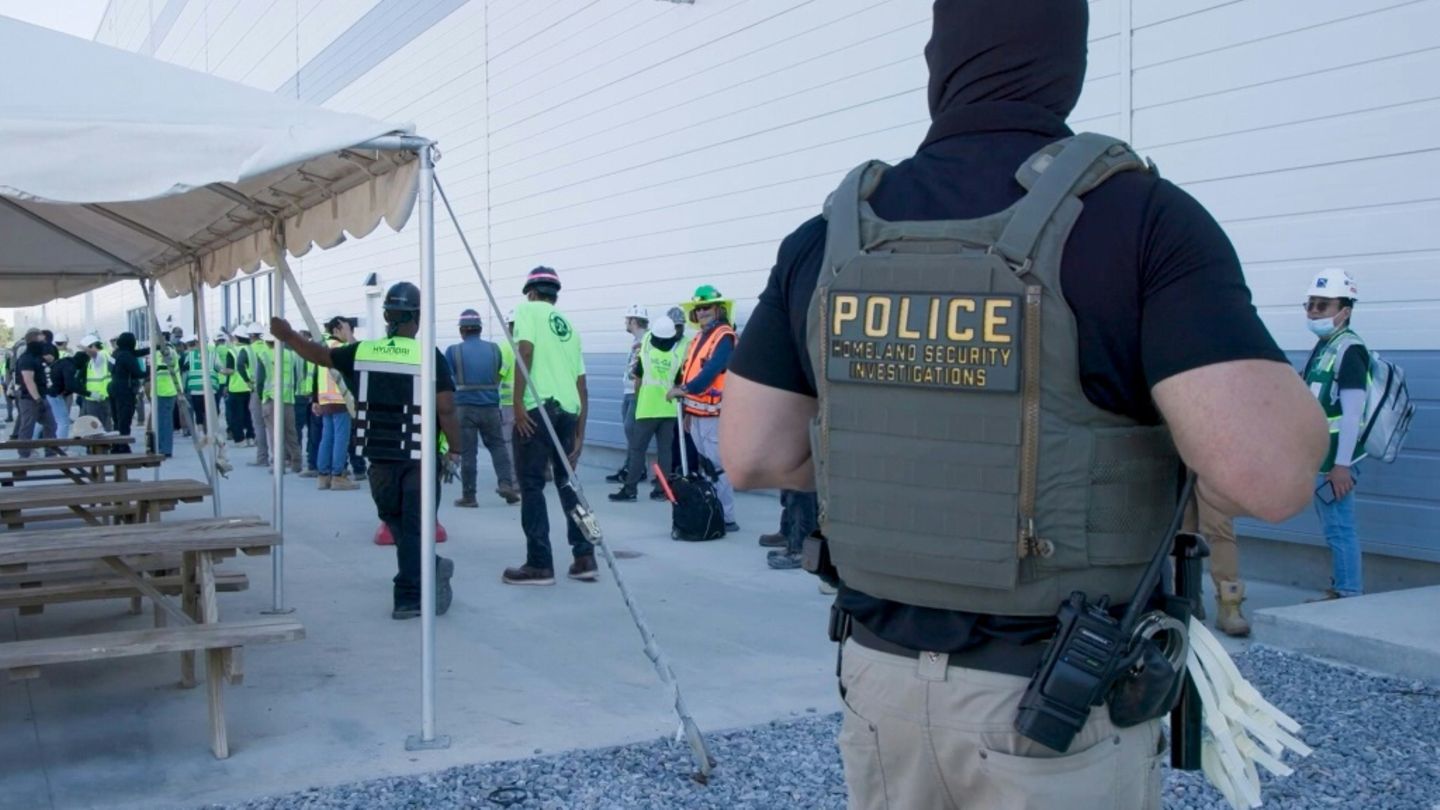 Eine Razzia im US-Bundesstaat Georgia (Foto von ICE)