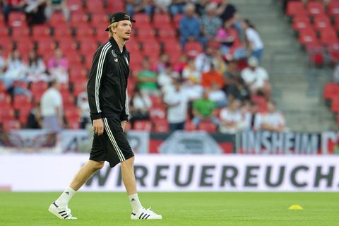 Nick Woltemade bleibt als Angreifer in der deutschen Startelf. Foto: Rolf Vennenbernd/dpa