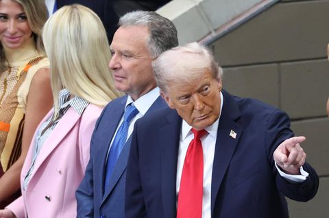 US-Präsident Donald Trump beim Finale der US Open