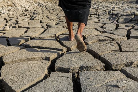 Das Gebiet um den Euphrat gilt als Wiege der Zivilisation - und vertrocknet. Foto: Nabil al-Jurani/AP/dpa