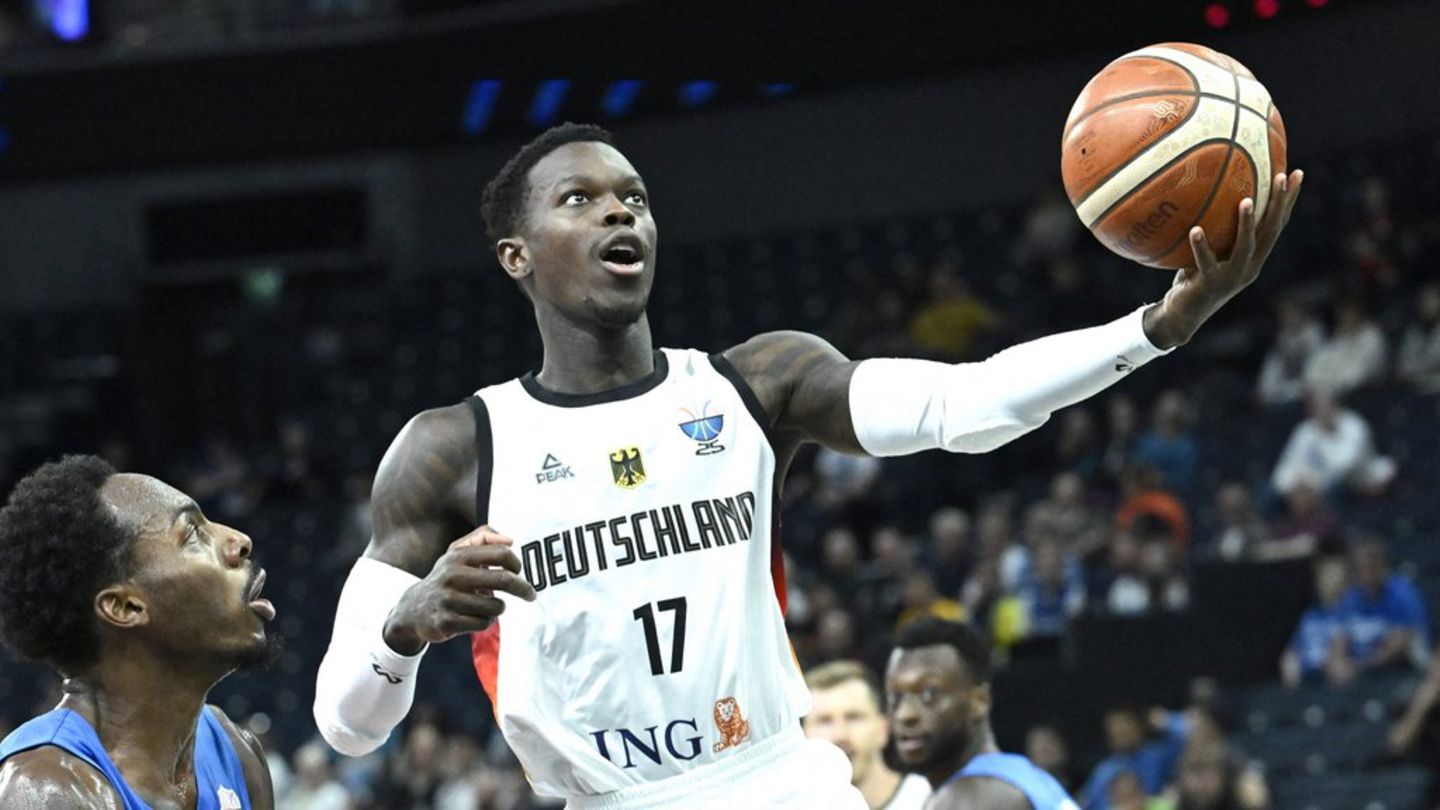 DBB-Kapitän Dennis Schröder in Aktion.