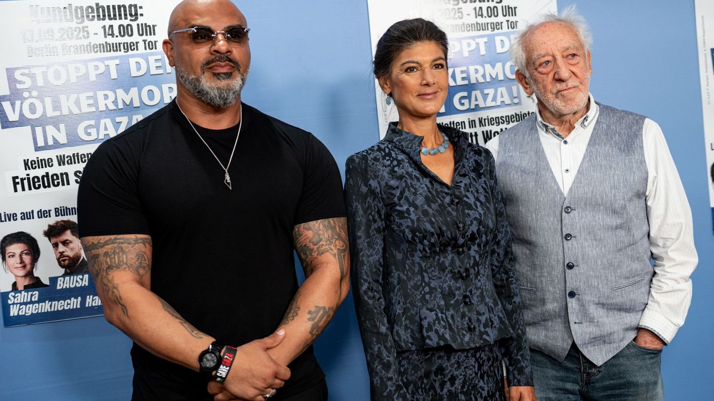 Der Rapper Massiv, Parteigründerin Sahra Wagenknecht und Schauspieler Dieter Hallervorden sind die Gesichter der Demo am Samstag