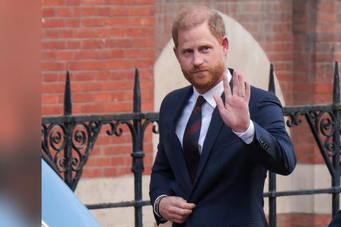 Prinz Harry, hier bei seinem letzten Besuch im Mai, ist zurück in Großbritannien.