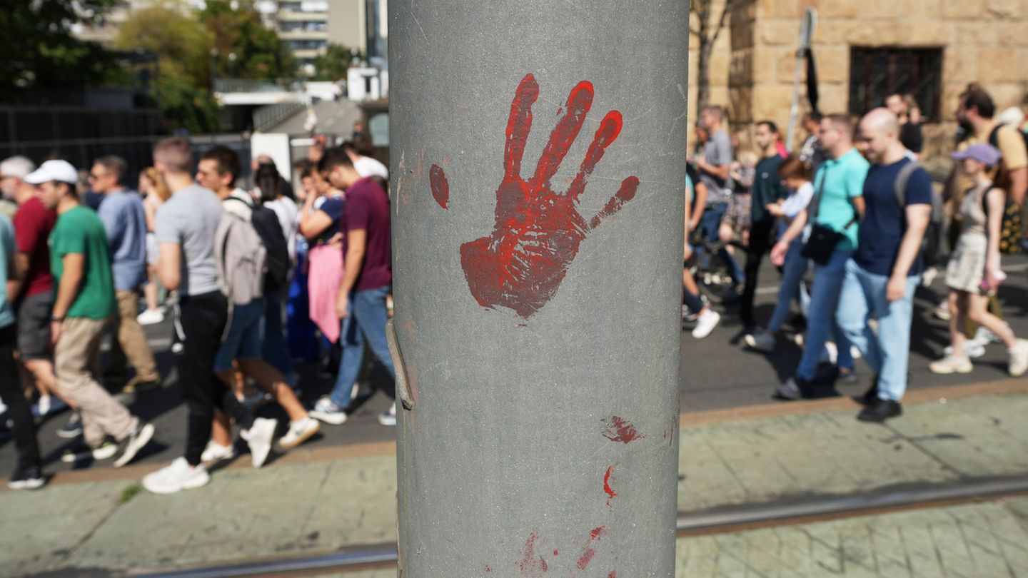 In Belgrad gehen Regierungsgegner wieder auf die Straße. Foto: Darko Vojinovic/AP/dpa