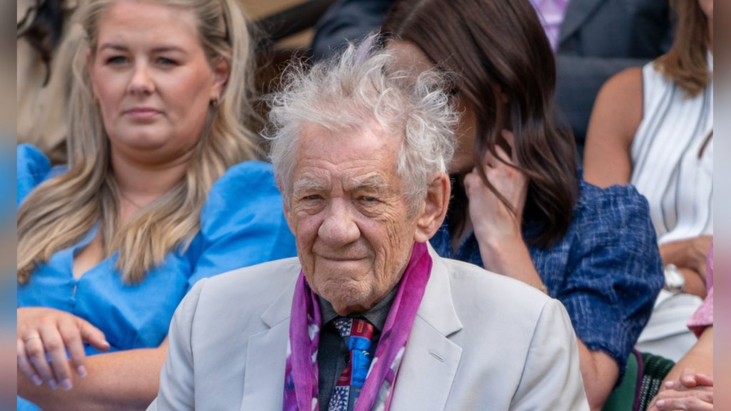 Ian McKellen beim Tennisturnier in Wimbledon im Juli 2025.