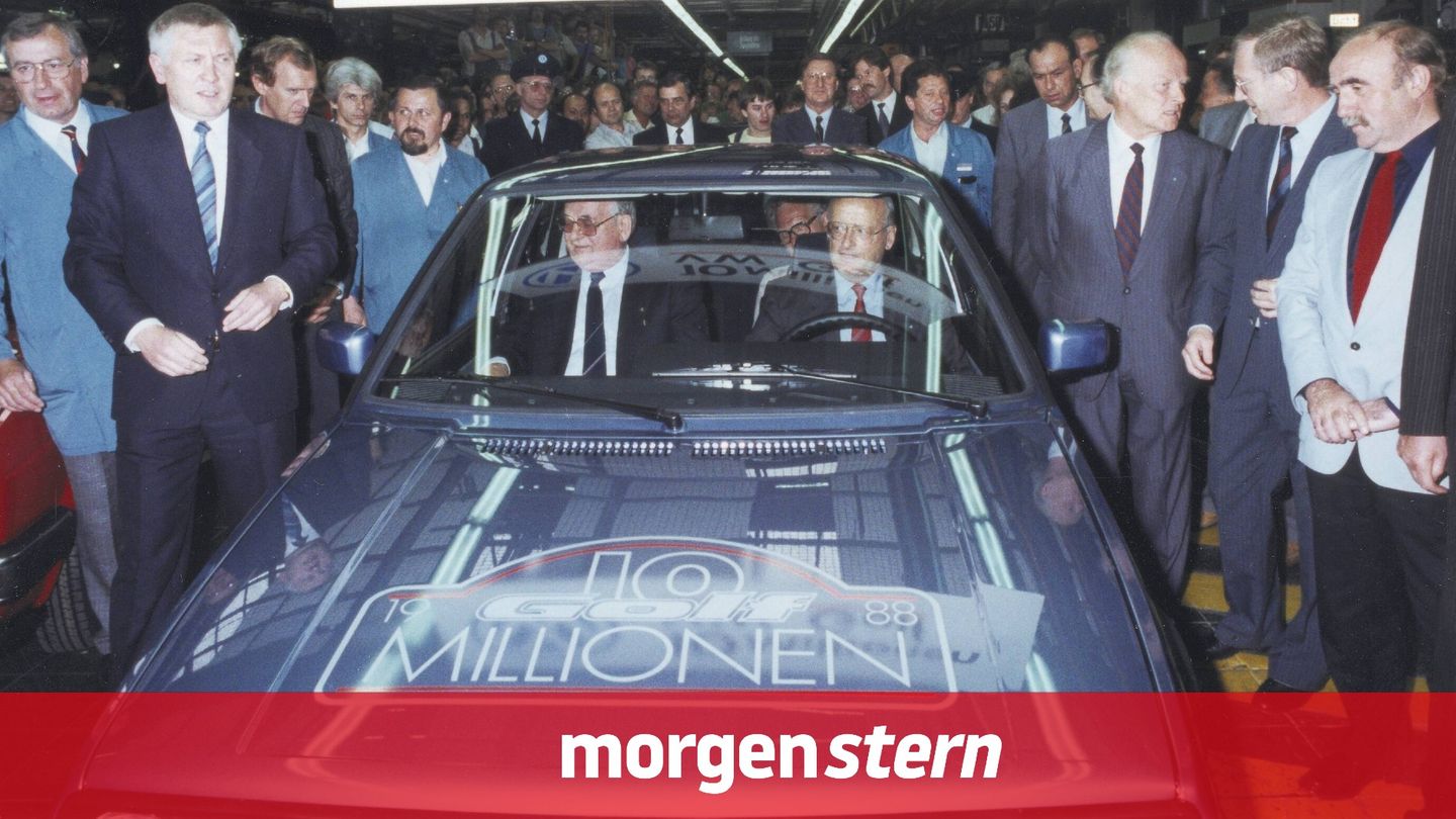 Da war die deutsche Autowelt noch in Ordnung: 1988 läuft in Wolfsburg der zehnmillionste VW Golf vom Band