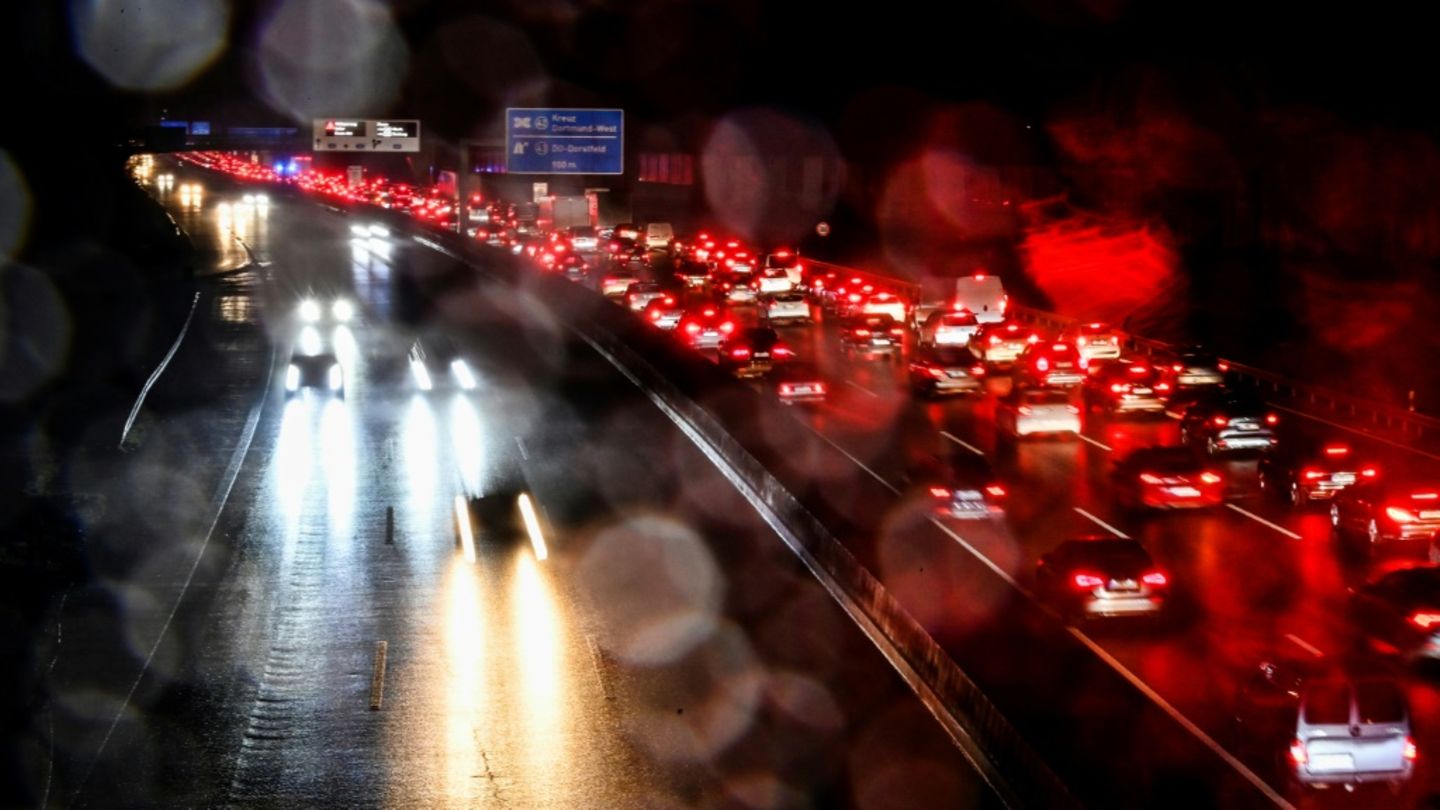 Stau auf einer Autobahn