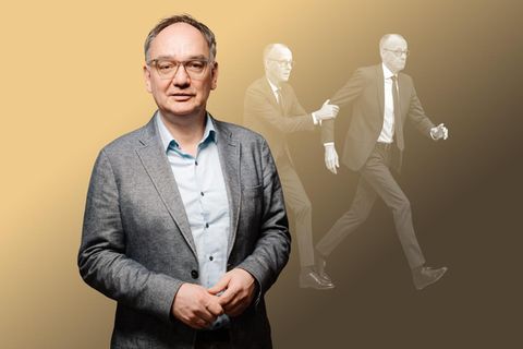 Illustration Nico Fried und Friedrich Merz