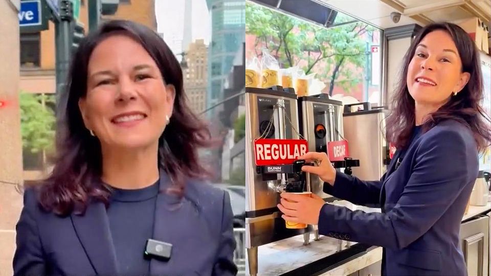 Baerbock liefert Bagel-Content aus New York - mit Akzent Baerbock liefert Bagel-Content aus New York - mit Akzent