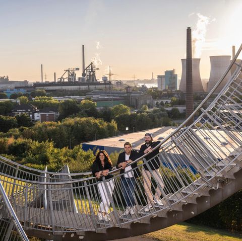 Auf der Ruhrgebiets-Halde im Duisburger Angerparp