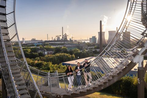 Auf der Ruhrgebiets-Halde im Duisburger Angerparp