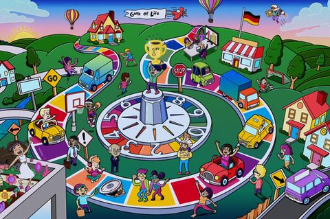 Illustration Spiel des Lebens
