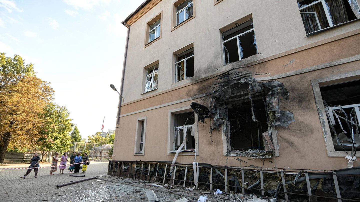 Schäden in der Region Donezk im Osten der Ukraine (Archivbild)