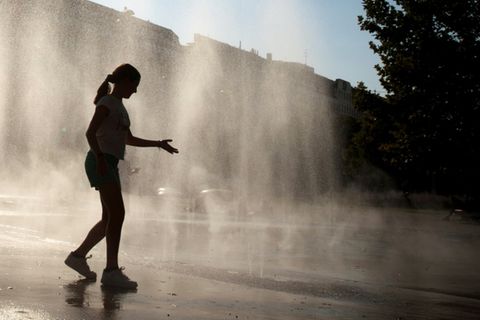 Suche nach Abkühlung im August in Wien