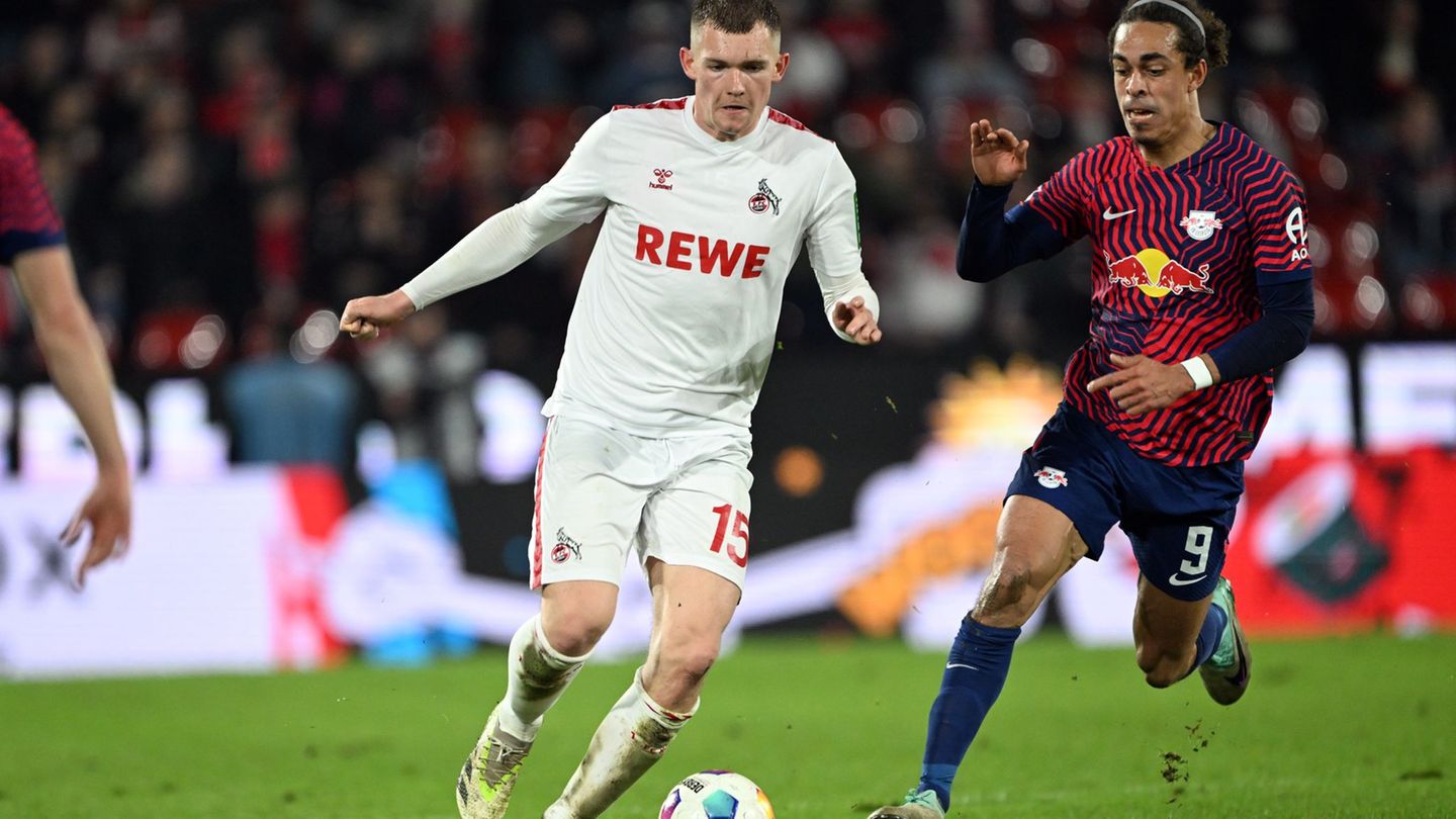 Luca Kilian (l) in seinem bis dato letzten Bundesligaspiel. Foto: Federico Gambarini/dpa