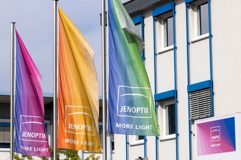 Jenoptik investiert in Jena. Foto: Michael Reichel/dpa
