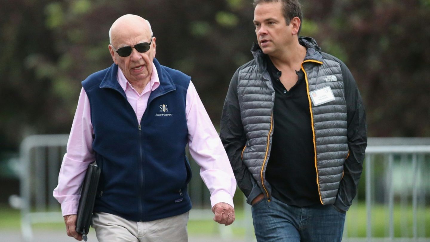 Rupert Murdoch mit Sohn Lachlan 2015