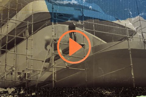 Werft-Arbeiter in Ägypten
