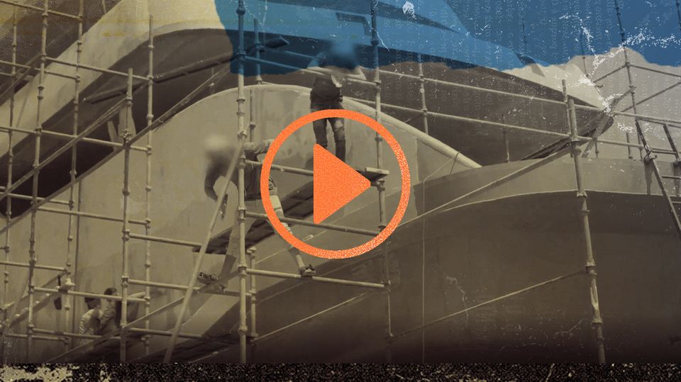 Werft-Arbeiter in Ägypten