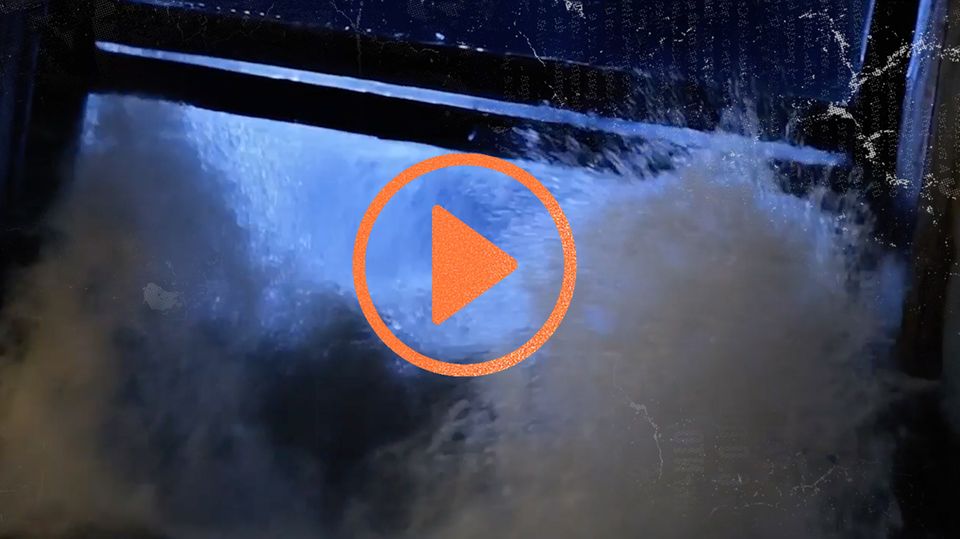 Eine Szene aus dem Untergang der Sea Legend