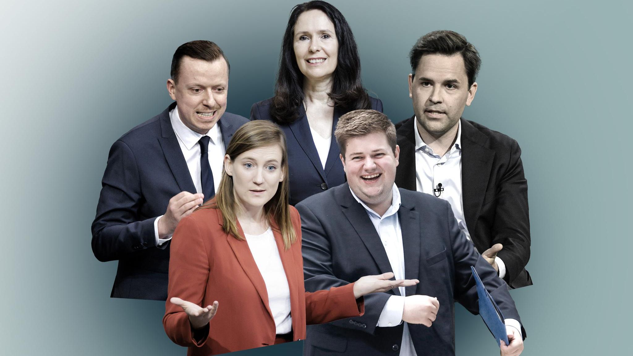 Politikerinnen und Politiker von CDU und SPD