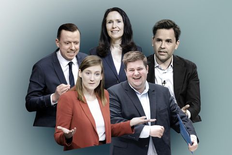 Politikerinnen und Politiker von CDU und SPD